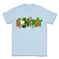 Dusty Blue St. Patrick's Day Dentist Classic Tee - CowGirlArtShop