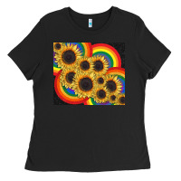 Black Pride sunflower tumbler Ladies Tee - FaDigitalArtStudio