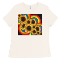 Bone Pride sunflower tumbler Ladies Tee - FaDigitalArtStudio