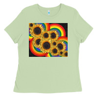 Pride Sunflower Tumbler Ladies Tee | Teevron