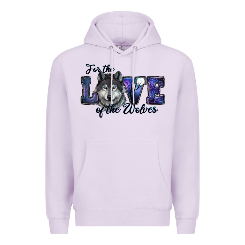 For The Love Of The Wolves Premium Hoodie by RanaPortraitStore | Teevron