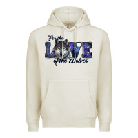 Oatmeal Heather for the love of the wolves Premium Hoodie - RanaPortraitStore