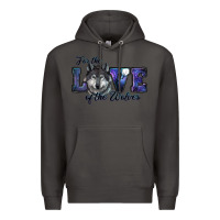 Smoke for the love of the wolves Premium Hoodie - RanaPortraitStore