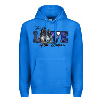 True Royal for the love of the wolves Premium Hoodie - RanaPortraitStore