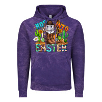 Cloud Purple Hop Into Easter Bunny Western Vintage Hoodie - CowhideDigitalArt