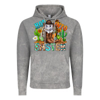 Cloud Rock Hop Into Easter Bunny Western Vintage Hoodie - CowhideDigitalArt