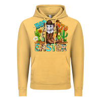 Vintage Mustard Hop Into Easter Bunny Western Vintage Hoodie - CowhideDigitalArt
