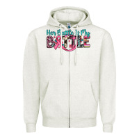 Oatmeal Heather her battle is my battle Zipper Hoodie - JahusDesignShop