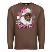 Chestnut pink christmas african american santa believe Premium Sweatshirt - RanaPortraitStore