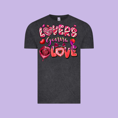 Lovers Gonna Love Vintage Tee Designed By Fadigitalartstudio
