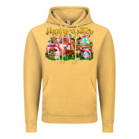 Vintage Mustard Happy Easter Animal Car Vintage Hoodie - CowhideDigitalArt