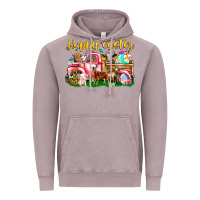 Vintage Zinc Happy Easter Animal Car Vintage Hoodie - CowhideDigitalArt