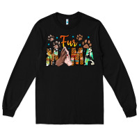 Black fur mama Long Sleeve Tee - CowhideDigitalArt