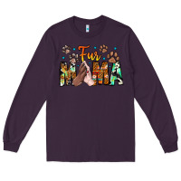 Plum fur mama Long Sleeve Tee - CowhideDigitalArt