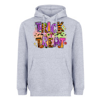 Heather Grey Trick or treat Heavyweight Hoodie - RanaPortraitStore