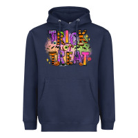Navy Trick or treat Heavyweight Hoodie - RanaPortraitStore