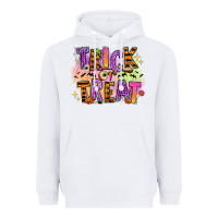 White Trick or treat Heavyweight Hoodie - RanaPortraitStore