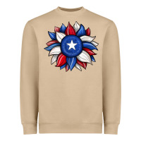 Mushroom sunflower texas flag 2 Heavyweight Sweatshirt - JahusDesignShop