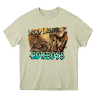 Mossy Long live Cowboys boots hat Heavy Core Tee - HowdyJamesFarm
