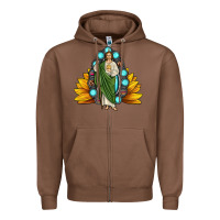 Chestnut san judas gemstone sunflower Zipper Hoodie - JahusDesignShop