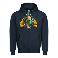 Navy san judas gemstone sunflower Zipper Hoodie - JahusDesignShop
