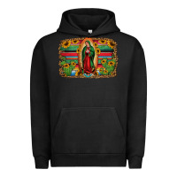 Pigment Black lady of guadalupe serape background Urban Hoodie - Jasminsmagicworld