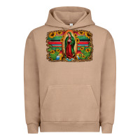 Pigment Burro lady of guadalupe serape background Urban Hoodie - Jasminsmagicworld