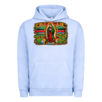 Pigment Grape Ice lady of guadalupe serape background Urban Hoodie - Jasminsmagicworld