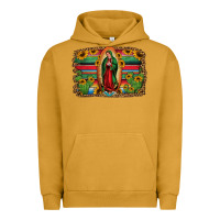 Pigment Peanut Butter lady of guadalupe serape background Urban Hoodie - Jasminsmagicworld