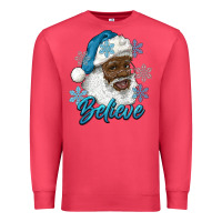 Cardinal winter christmas african american santa believe Premium Sweatshirt - RanaPortraitStore