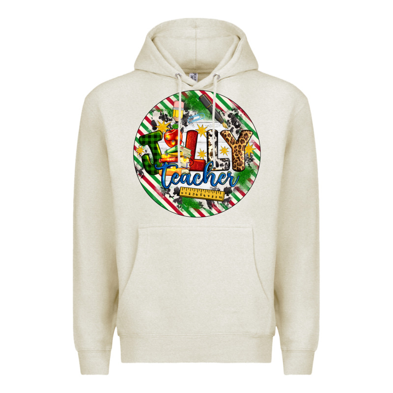 Christmas Jolly Teacher Premium Hoodie by Artiststas | Teevron