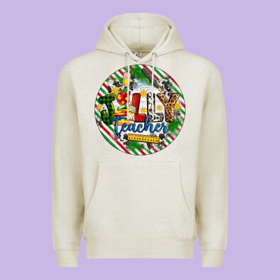 Christmas Jolly Teacher Premium Hoodie Designed By Artiststas
