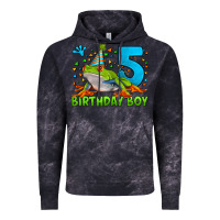 Cloud Black Birthday Boy Frog Age 5 Vintage Hoodie - LillyAllenDesigns