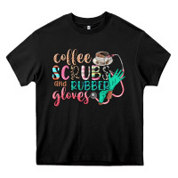 Black coffee scrubs and rubber gloves Heavy Core Tee - CowGirlArtShop