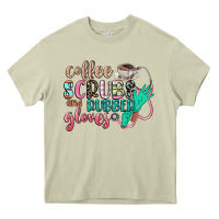 Mossy coffee scrubs and rubber gloves Heavy Core Tee - CowGirlArtShop
