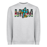 Heather Grey mom cross Heavyweight Sweatshirt - JahusDesignShop