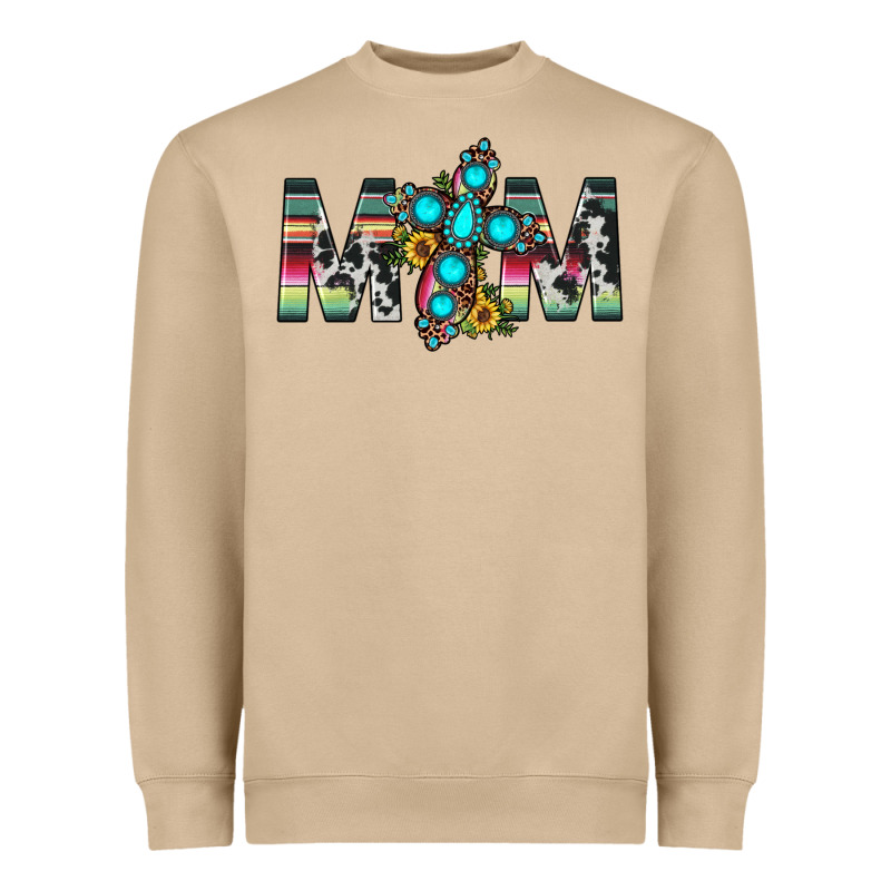 Mom Cross Heavyweight Sweatshirt by JahusDesignShop | Teevron
