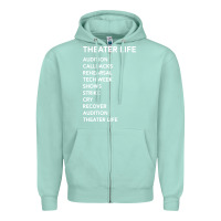 Seafoam theater life funny Zipper Hoodie - DesigneFamous