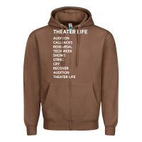 Chestnut theater life funny Zipper Hoodie - DesigneFamous