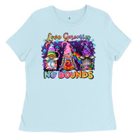 Baby Blue love gnomies no brounds pride Ladies Tee - FaDigitalArtStudio