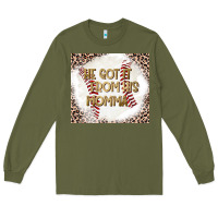 Army Green He Got it From his Momma Long Sleeve Tee - CowhideDigitalArt