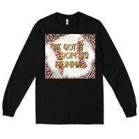 Black He Got it From his Momma Long Sleeve Tee - CowhideDigitalArt