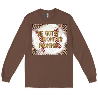 Chestnut He Got it From his Momma Long Sleeve Tee - CowhideDigitalArt