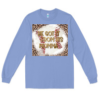 Colony Blue He Got it From his Momma Long Sleeve Tee - CowhideDigitalArt