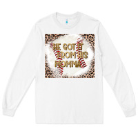 White He Got it From his Momma Long Sleeve Tee - CowhideDigitalArt