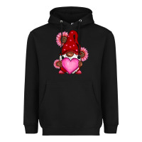Black Valentine's Day afro gnome Heavyweight Hoodie - RanaPortraitStore