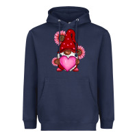 Navy Valentine's Day afro gnome Heavyweight Hoodie - RanaPortraitStore