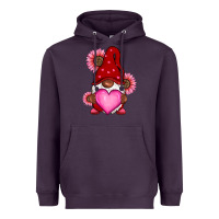 Plum Valentine's Day afro gnome Heavyweight Hoodie - RanaPortraitStore