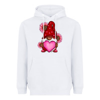 White Valentine's Day afro gnome Heavyweight Hoodie - RanaPortraitStore