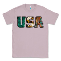 Lilac usa basic bold font western Classic Tee - Jasminsmagicworld